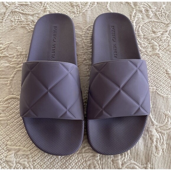Bottega Veneta Purple Lavender PVC Sandal Flat Slides Made in Italy Lady Size 39 - Picture 15 of 15